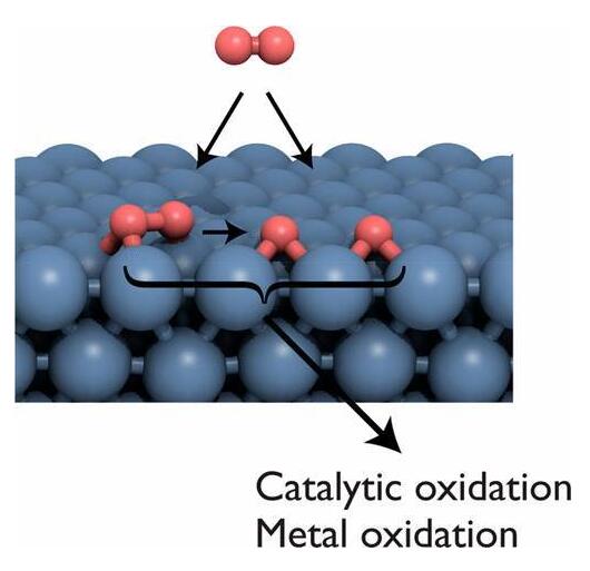 金屬表面的O2活性對非均相催化劑結合和反應性的影響